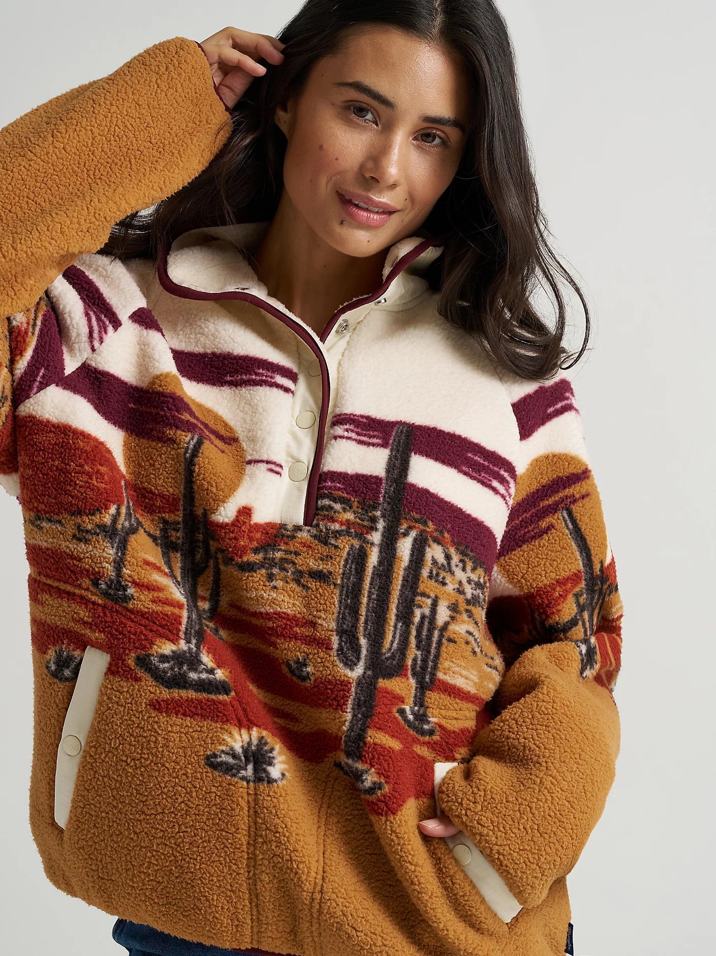 Women's Half-Snap Sherpa Pullover