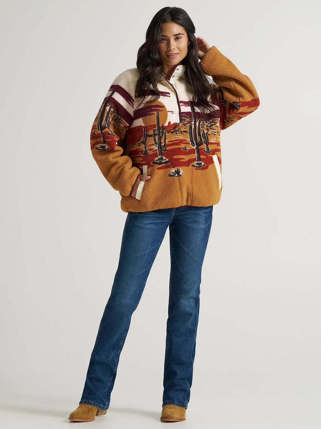 Women's Half-Snap Sherpa Pullover