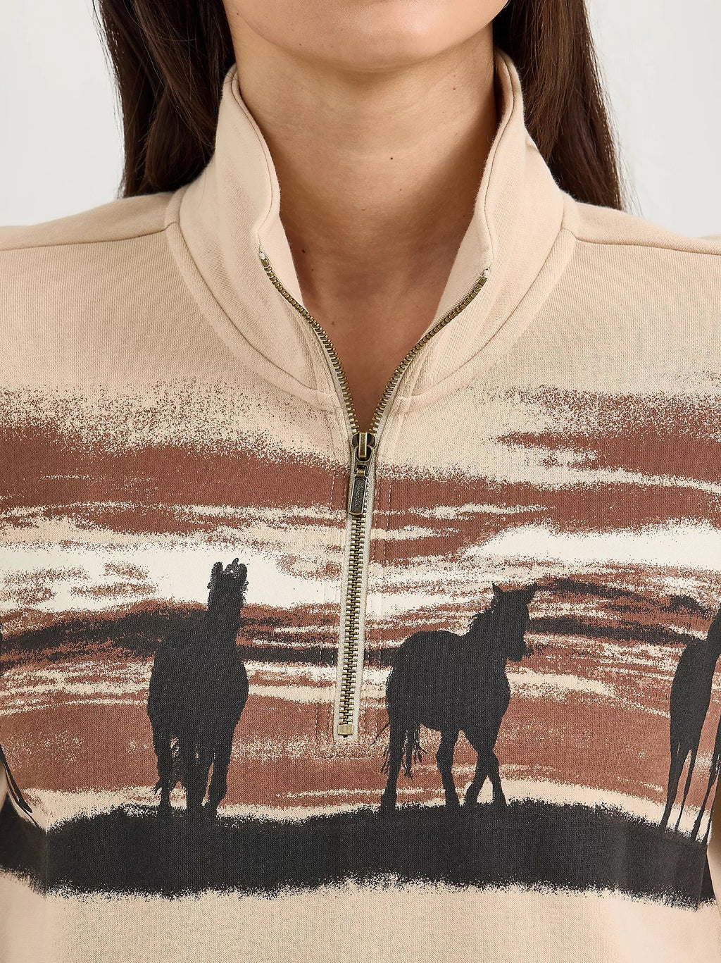 Women's Western Quarter Zip Sweatshirt