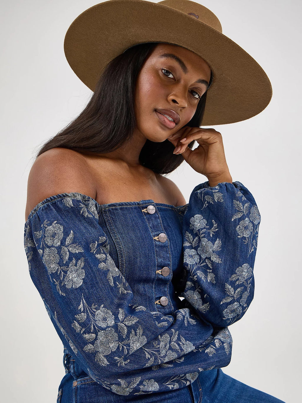 Wrangler Western Floral Denim Set