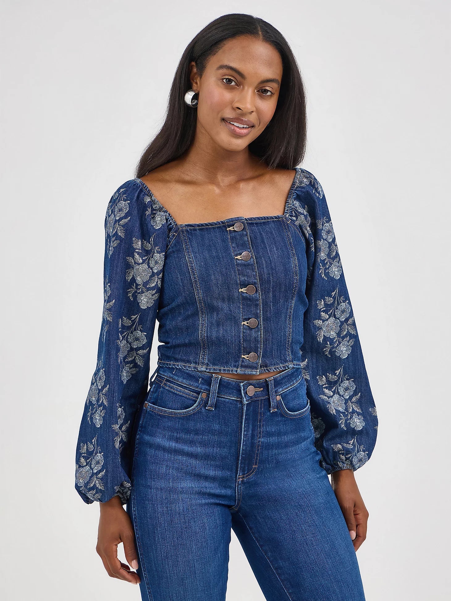 Wrangler Western Floral Denim Set