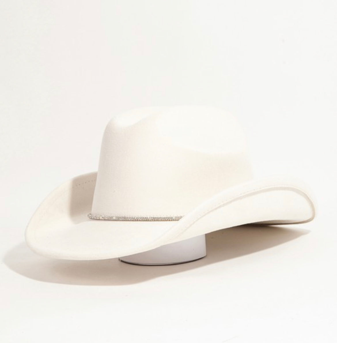 Ivory Rhinestone Cowgirl Hat