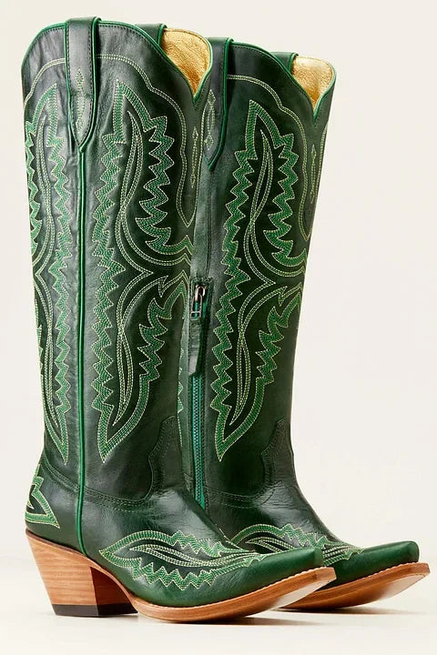 Tall Leather Western Boots