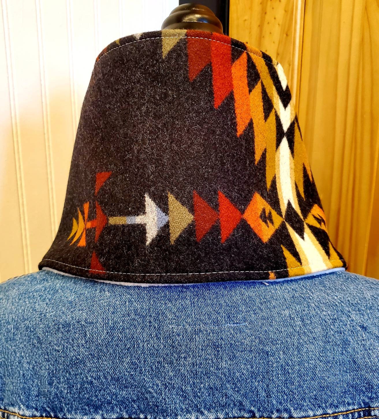 Wool Cowl Scarf - Pueblo Dwelling