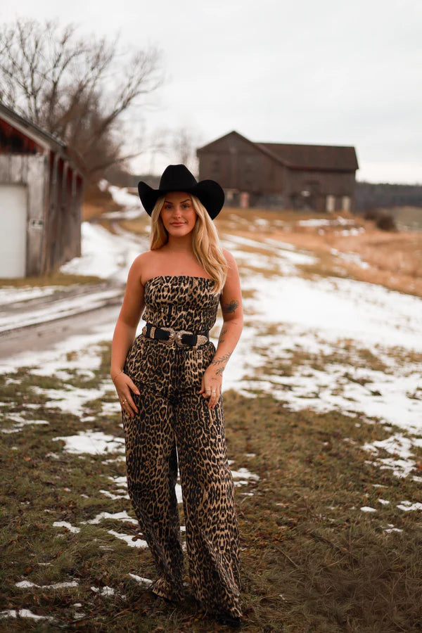 Allure Jumpsuit - Leopard