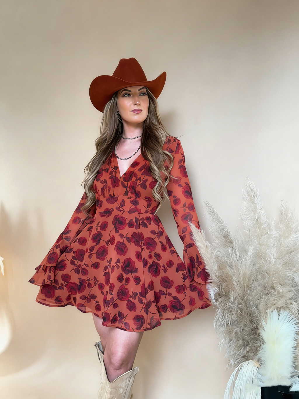 Wild Rose Rouge Mini Dres