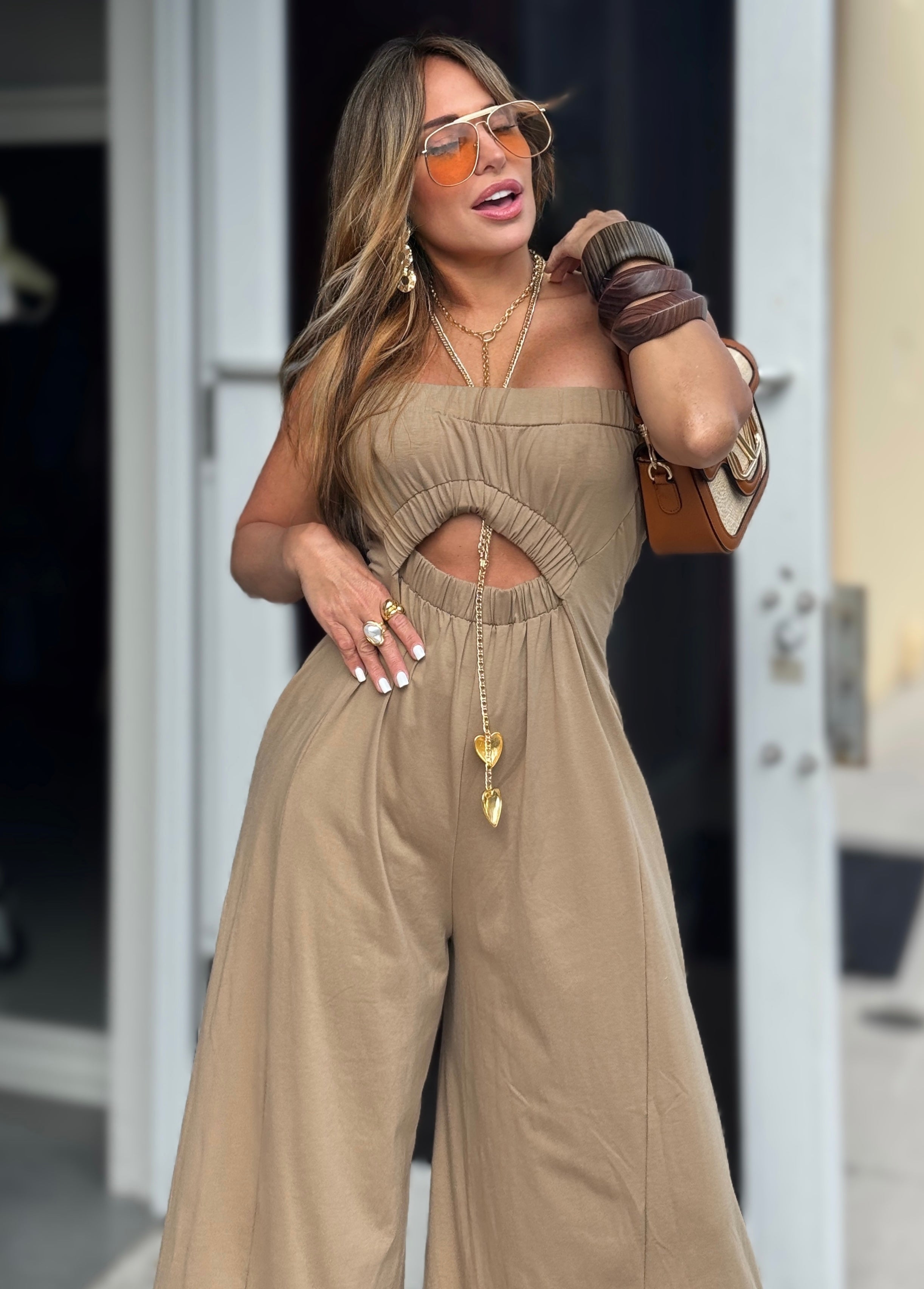Tube Top Casual Jumpsuit