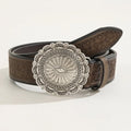 Western Metal Leather Belts