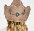 Turquoise Concho Cowgirl Hat