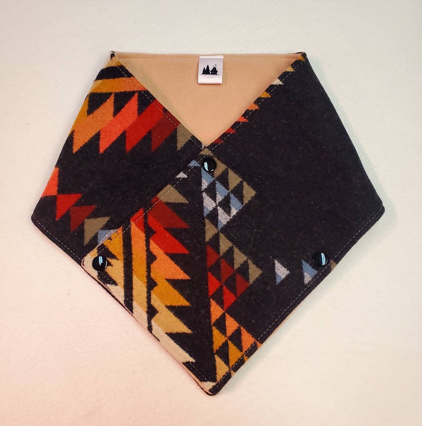 Wool Cowl Scarf - Pueblo Dwelling