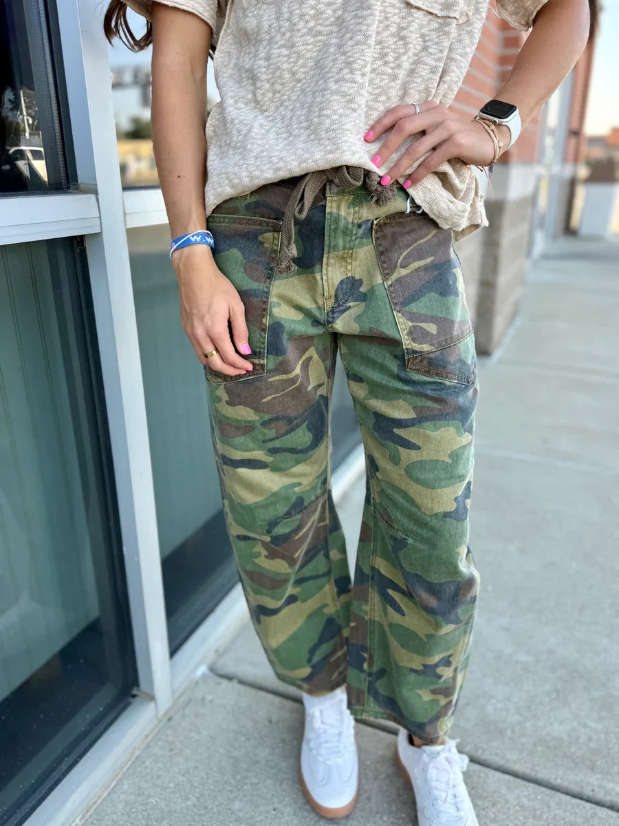 Canyon Camo Barrel Pants