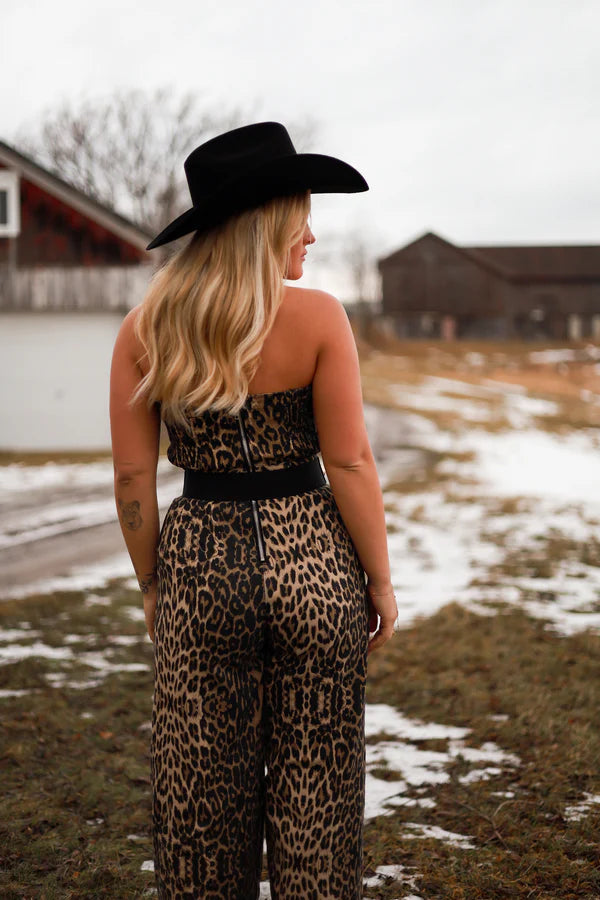 Allure Jumpsuit - Leopard