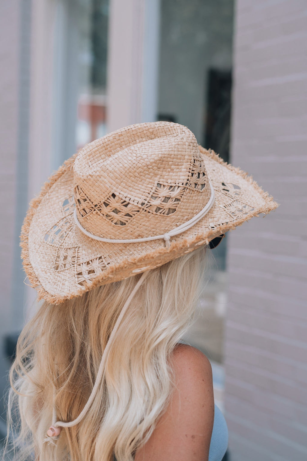 Straw Fringe Cowboy Hat