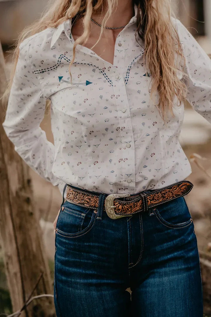 Women's Cute Printed Long Sleeve Shirt