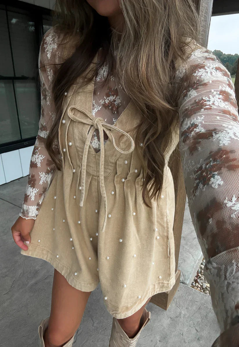 Western Pearl  Romper