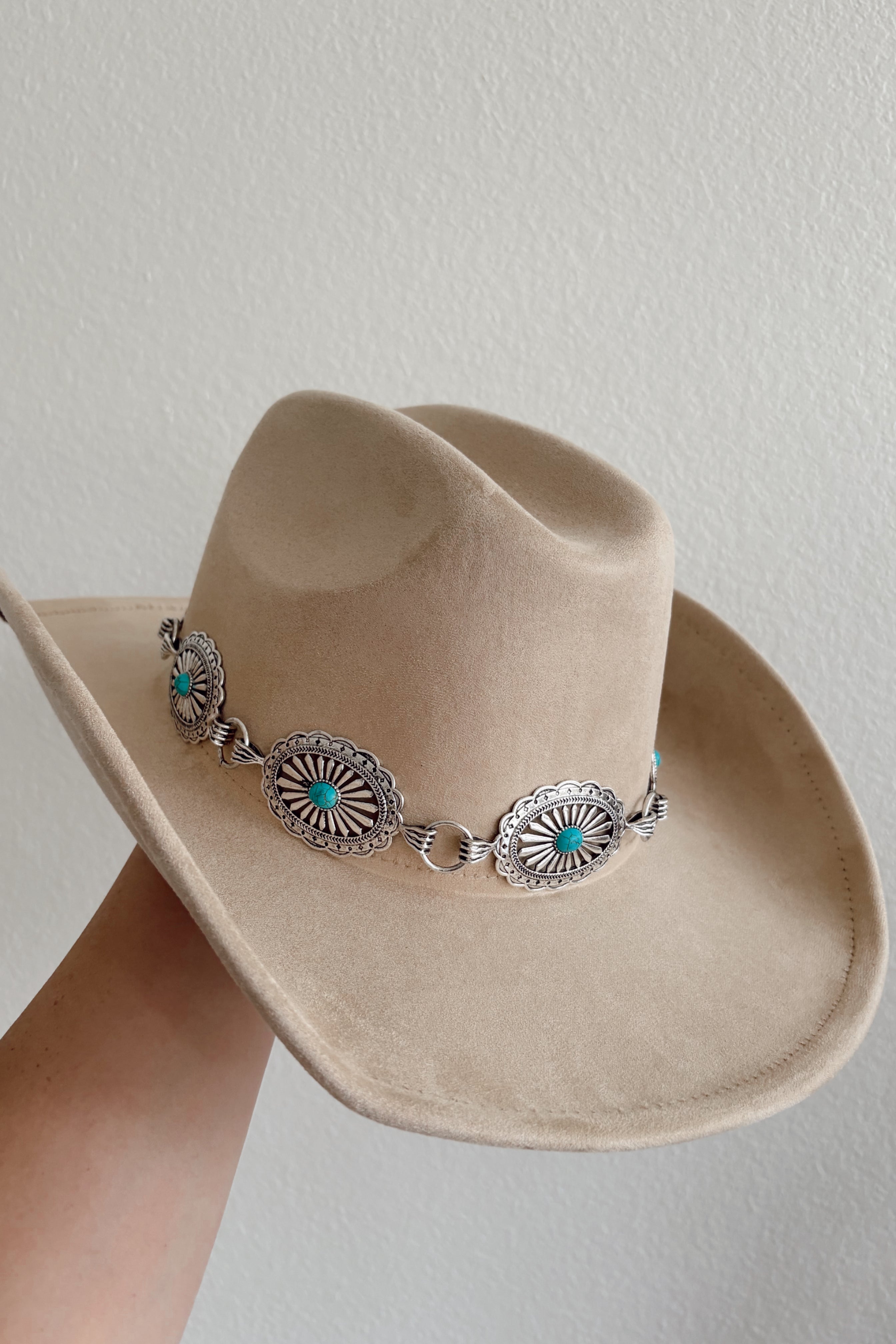 Concho Cowboy Hat (Khaki)