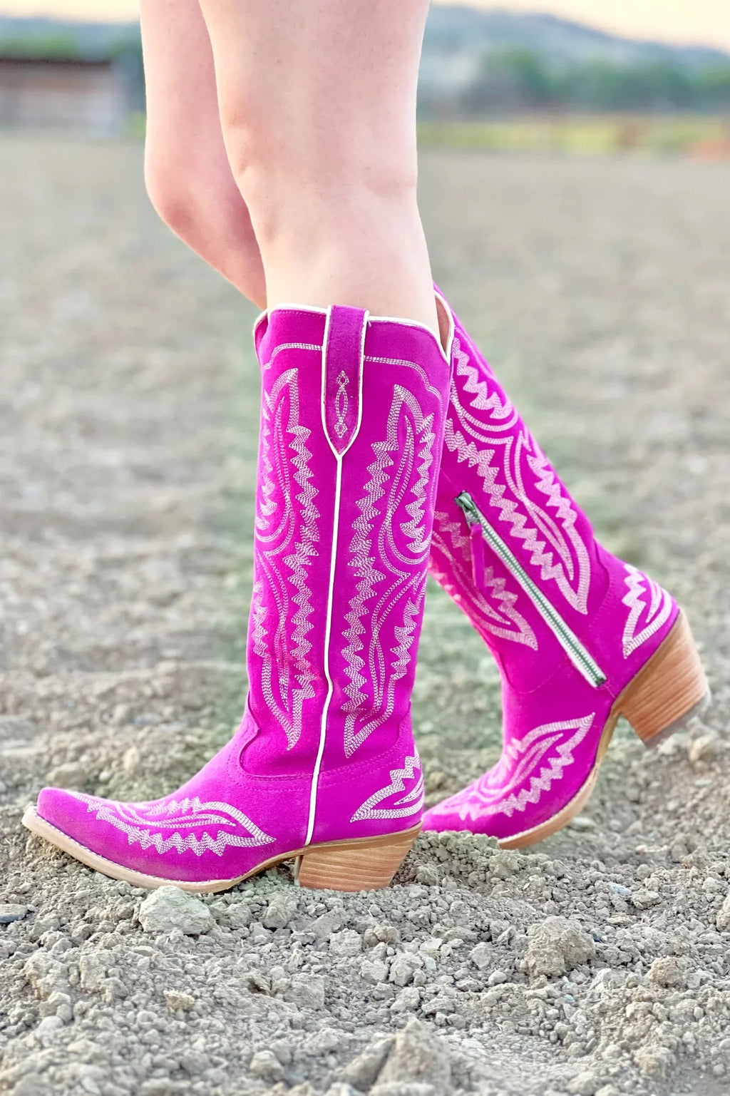 Tall Leather Western Boots