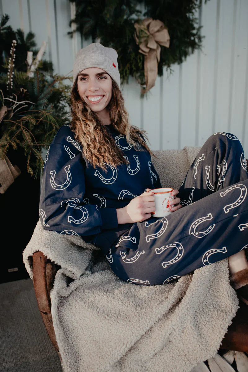 Horse Shoe Navy Lounge Set