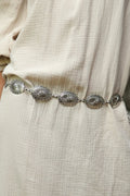 Silver Oval Chain Belt