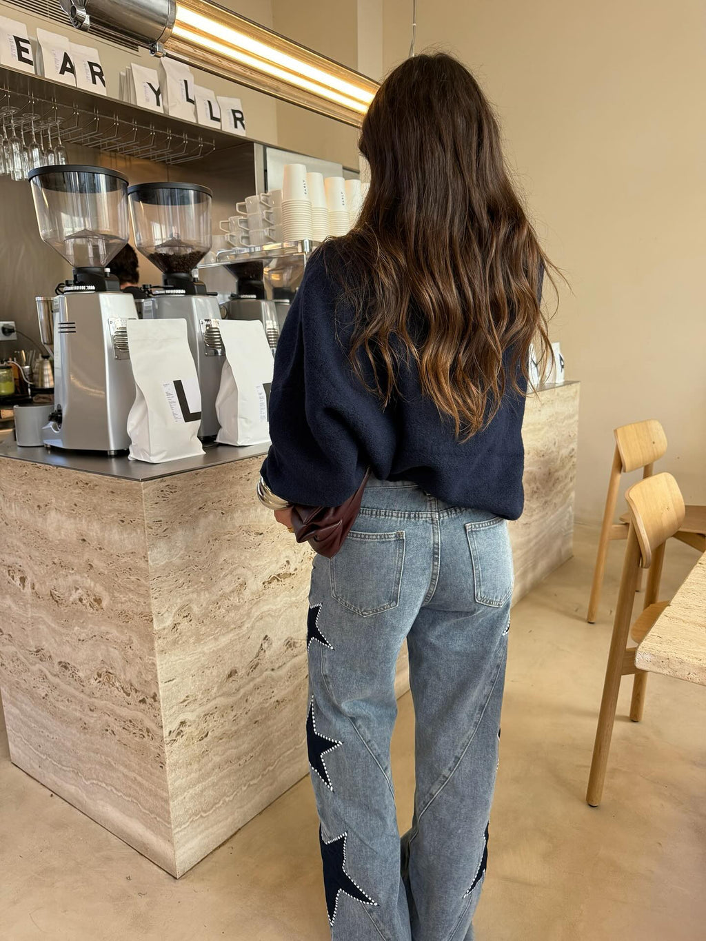 Star Patch Straight-Leg Jeans