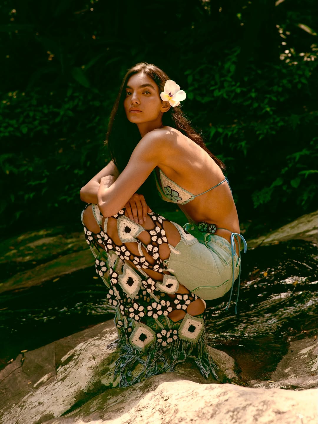 Belma Crochet Jean - Denim