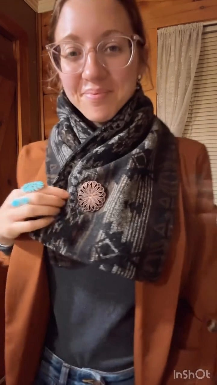 Southwestern Print Wrap Scarf