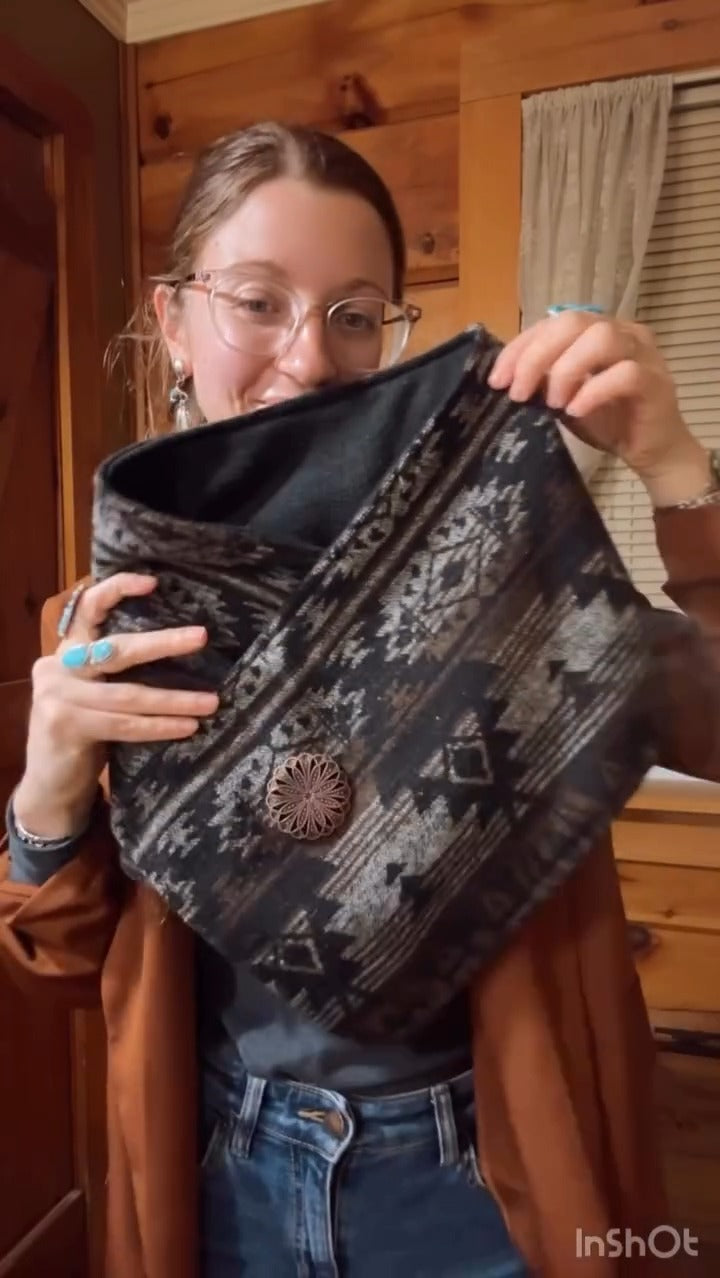 Southwestern Print Wrap Scarf