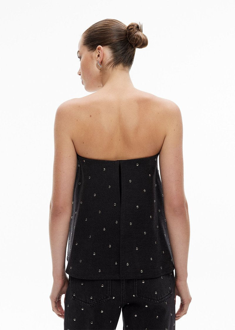 Black Studded Denim Set