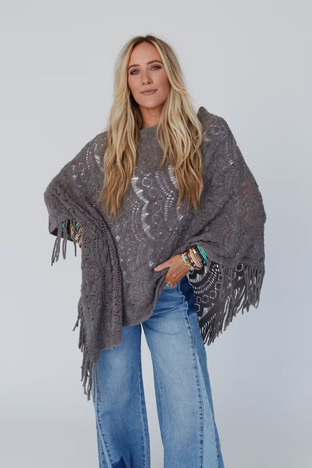 Sea Beyond Lace Poncho