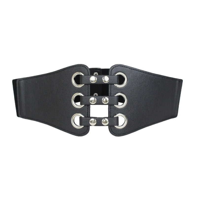 Women's vintage rivet belt