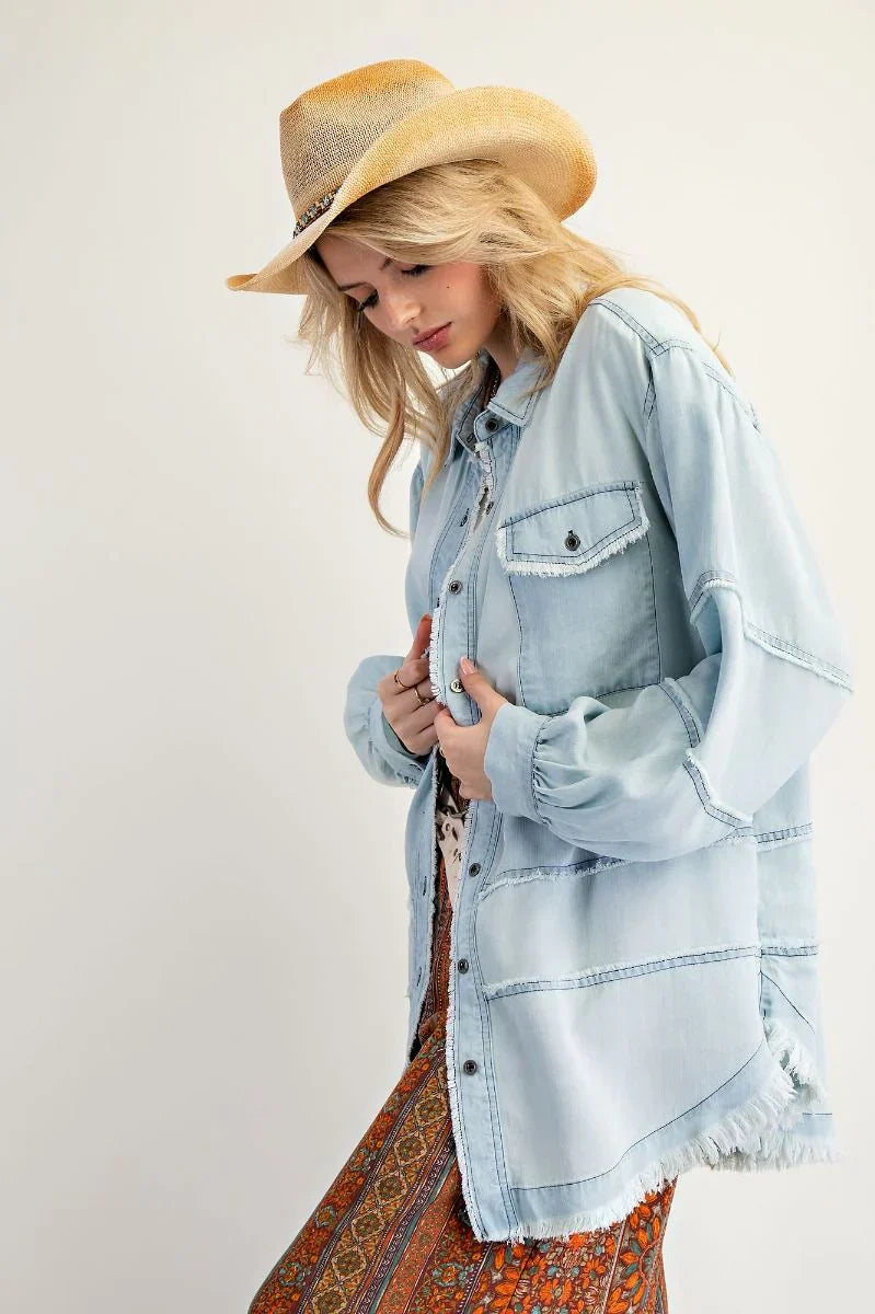 Chambray button down