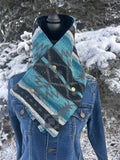 Western Cowboy Aztec Warm Neck Hood