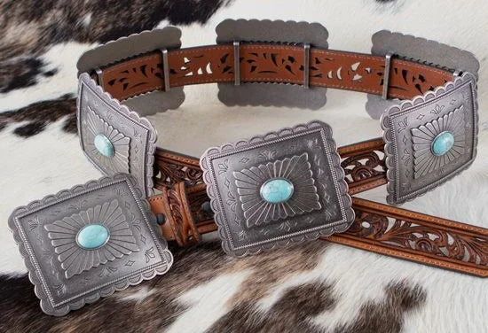 Ariat Rectangle Concho Ladies' Belt