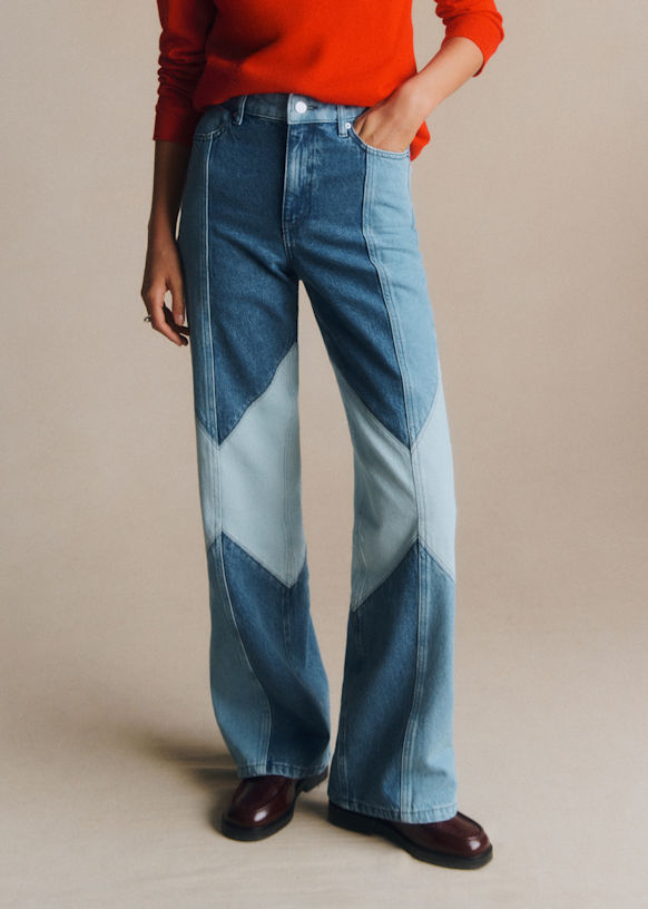 Patchwork Denim Azul Claro Set