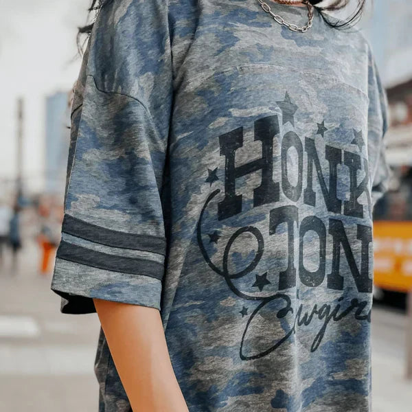Honky Tonk Camo Jersey Tee