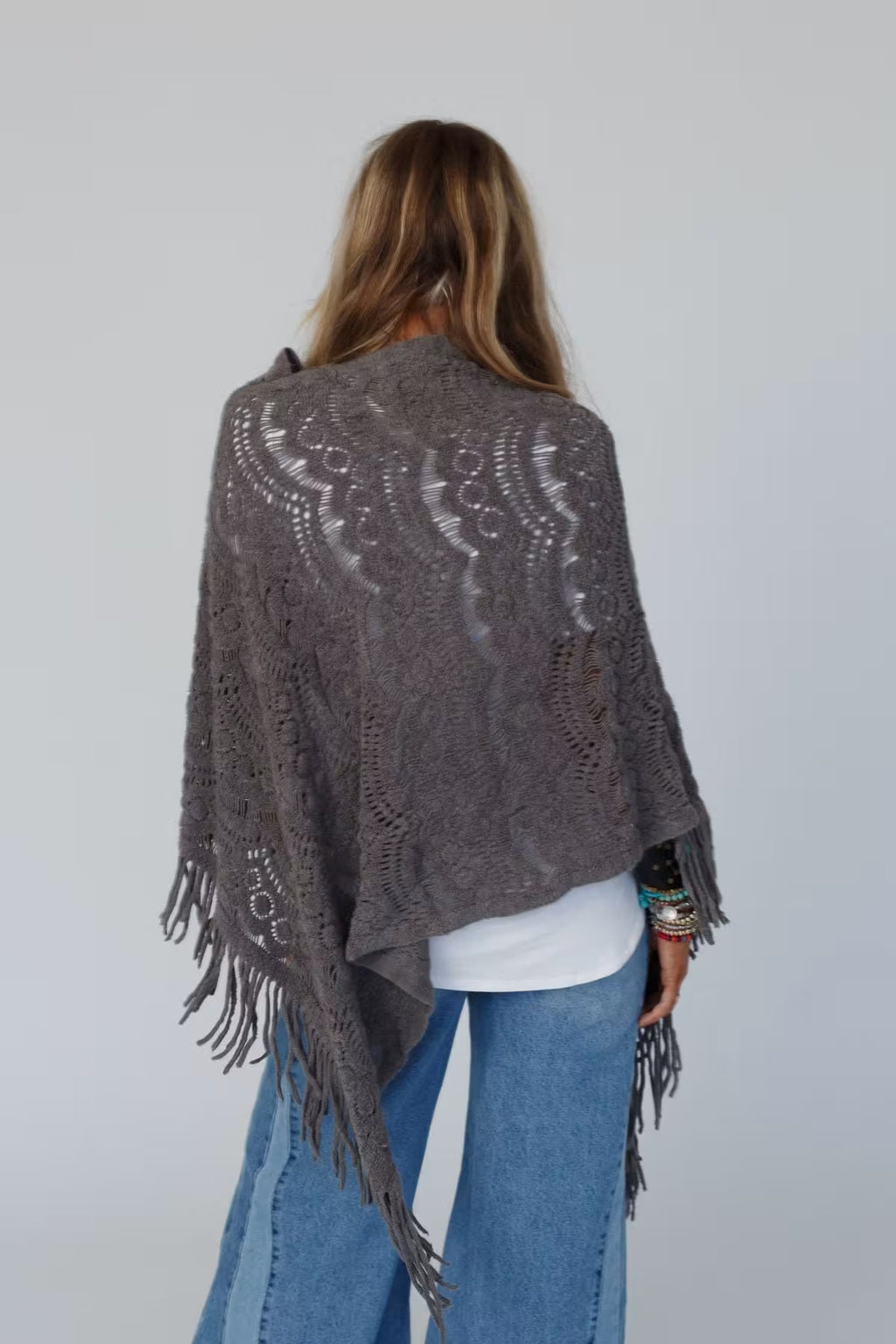 Sea Beyond Lace Poncho