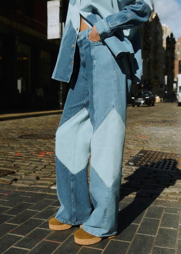 Patchwork Denim Azul Claro Set