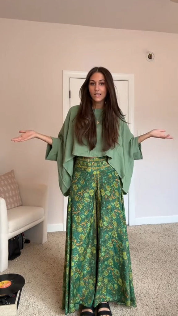 Bohemian Flared Pants Suit