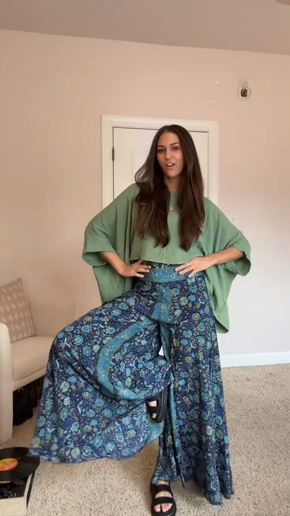 Bohemian Flared Pants Suit