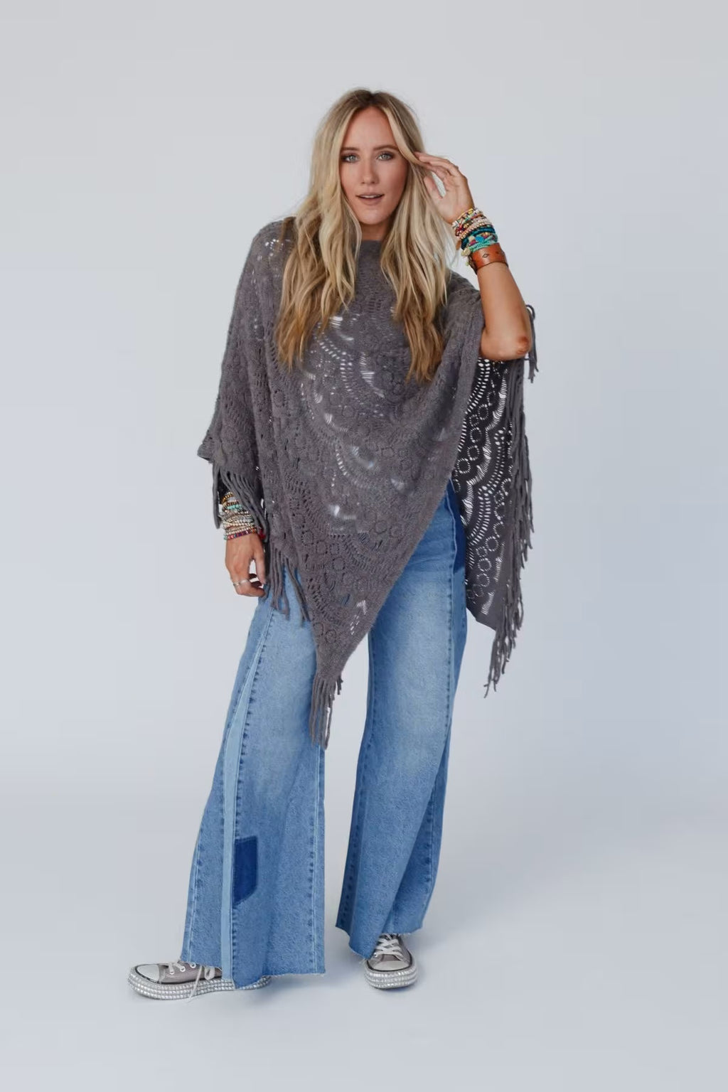 Sea Beyond Lace Poncho