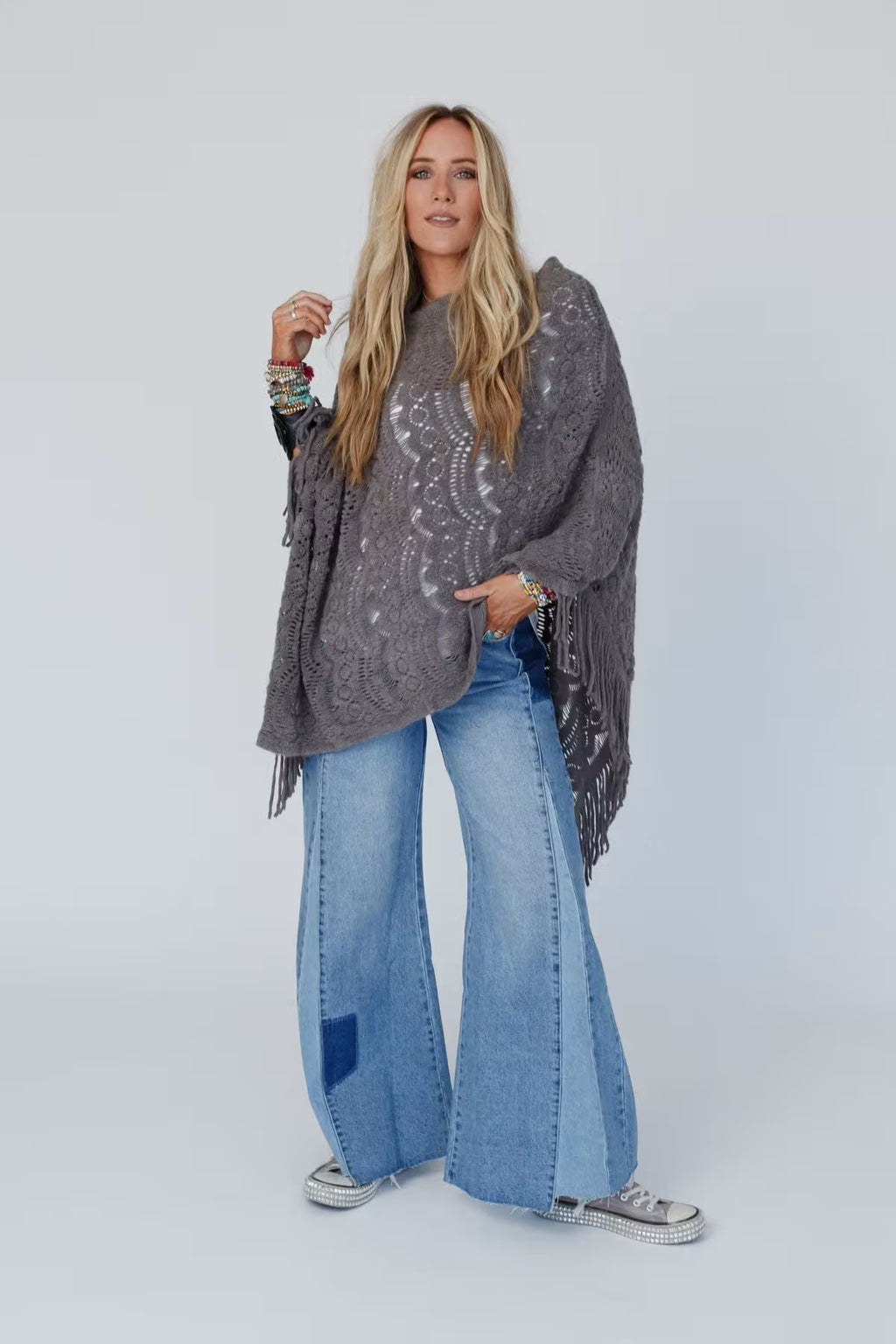 Sea Beyond Lace Poncho